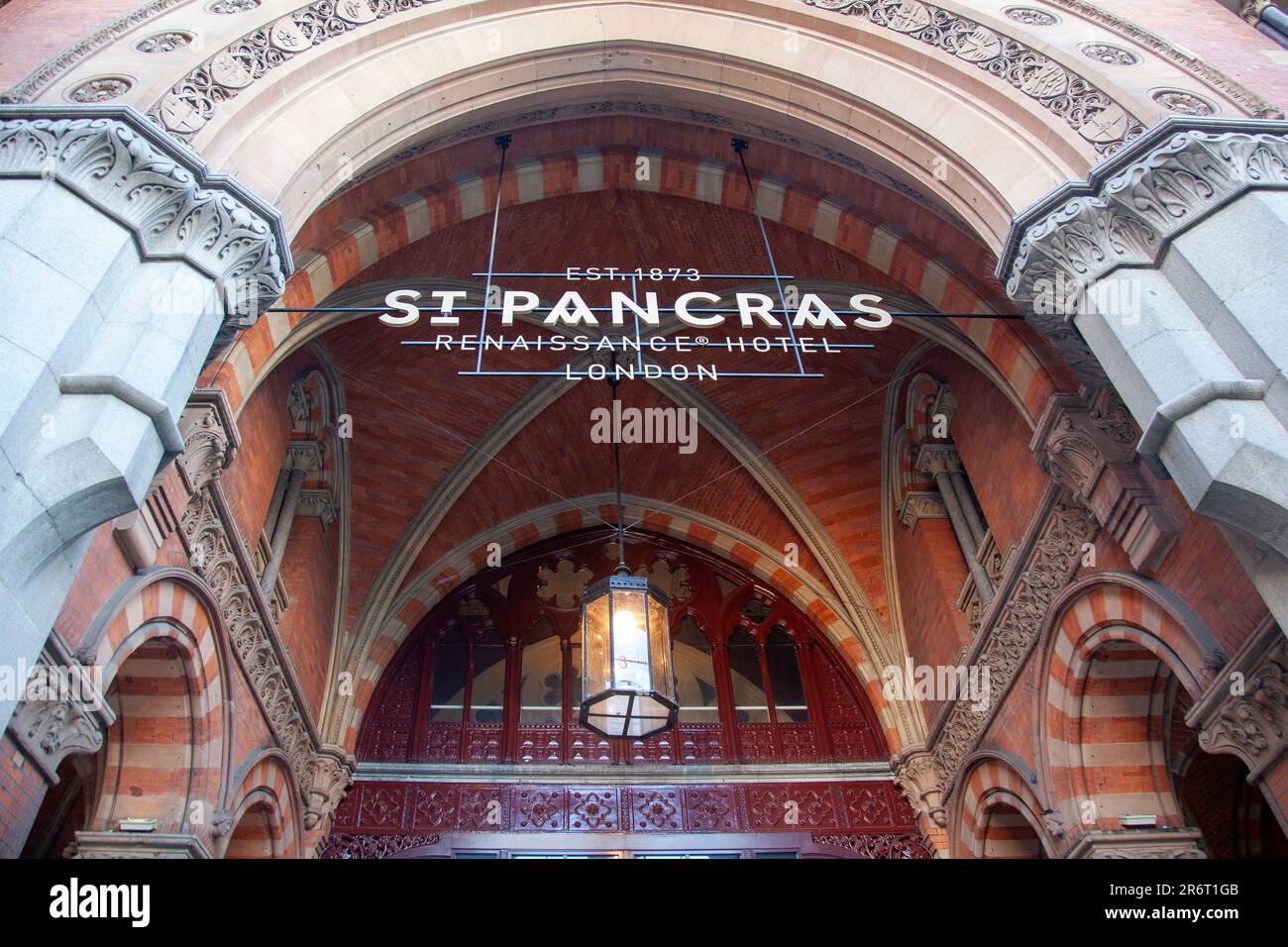 St Pancras Renaissance Hotel in Kings Cross - London UK Stock Photo