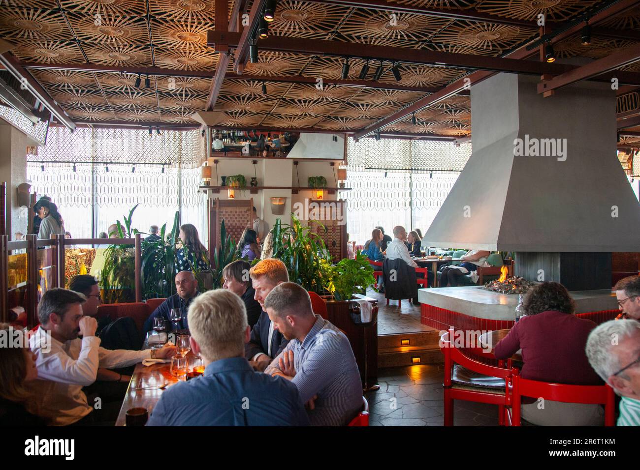 Decimo Restaurant in Standard Hotel London Uk Stock Photo Alamy