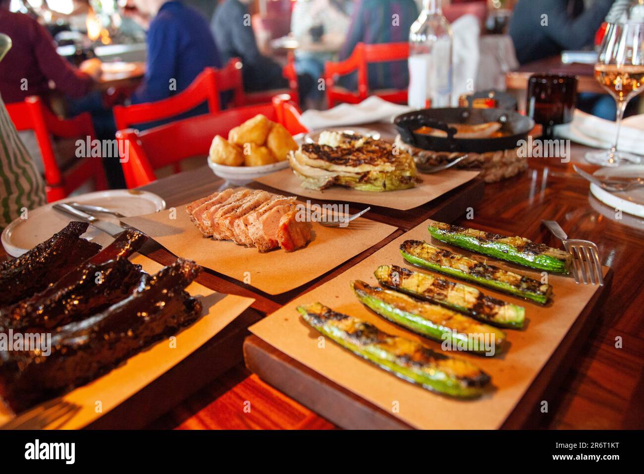 Decimo Restaurant in Standard Hotel - London Uk Stock Photo - Alamy