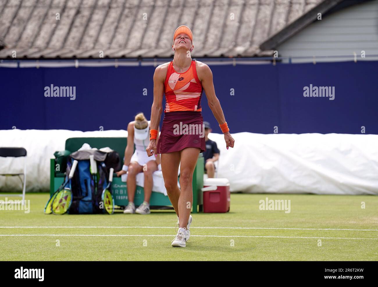 Yanina Wickmayer celebrates winning her final against Katie Swan ...
