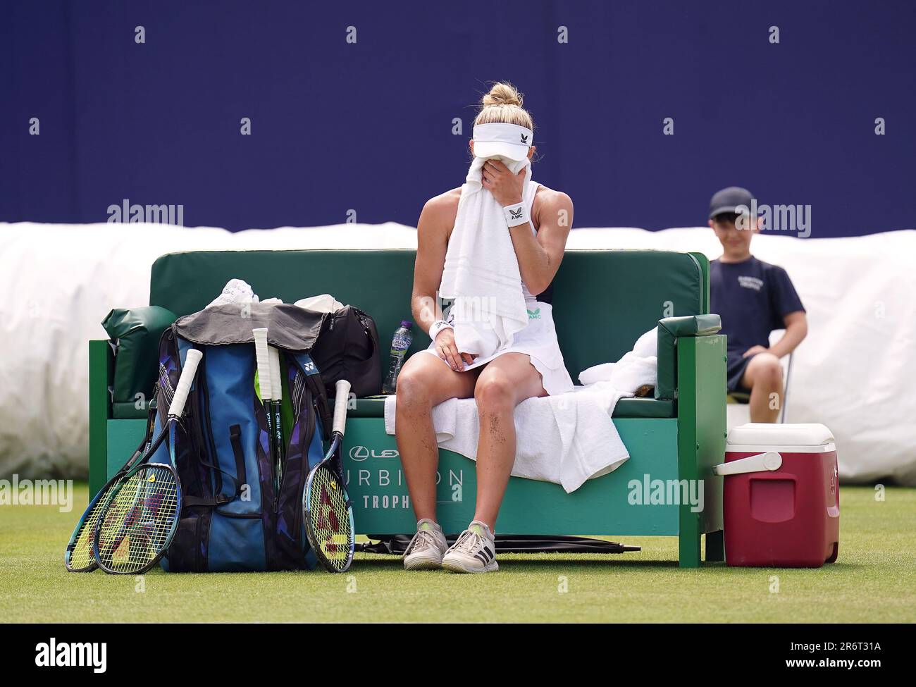 Katie Swan after losing the final against Yanina Wickmayer (not ...