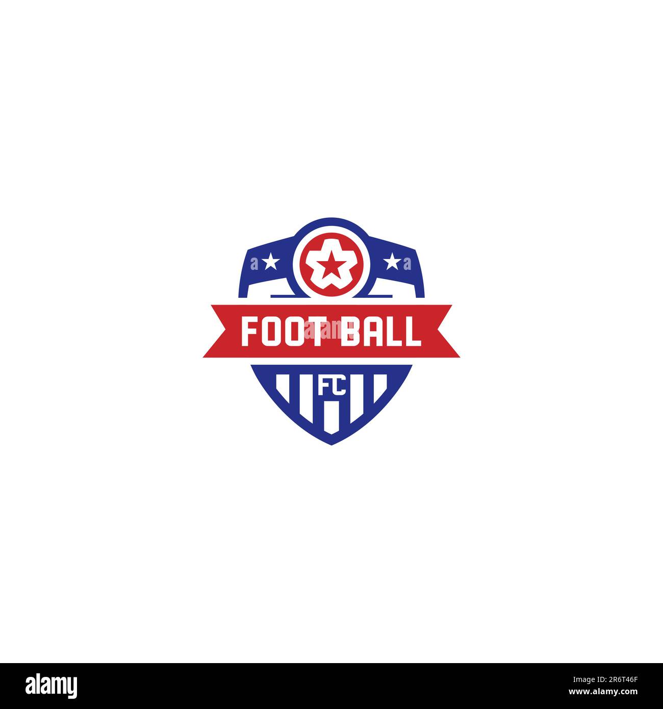 Foot Ball Logo Design. Soccer Club Logo Emblem Stock Vector