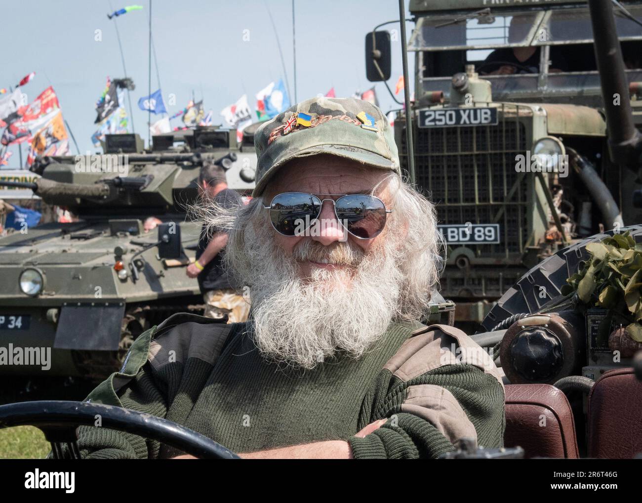 Military - Smallwood Steam & Vintage Rally 2023 Stock Photo - Alamy