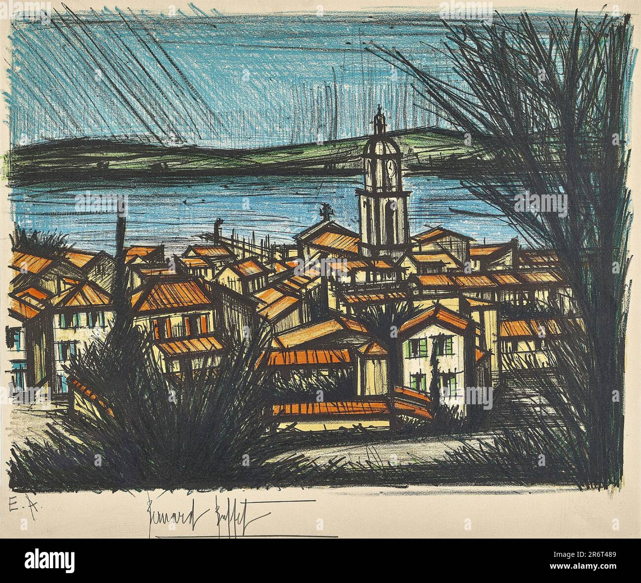 ベルナール・ビュッフェ、【SAINT-TROPEZ-Le port】