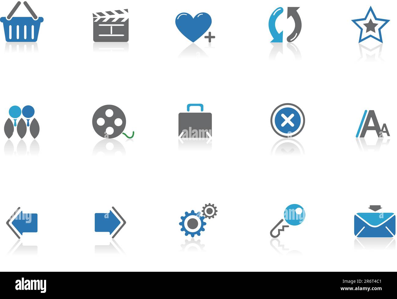 Clapperboard on blue background Stock Vector Images - Alamy