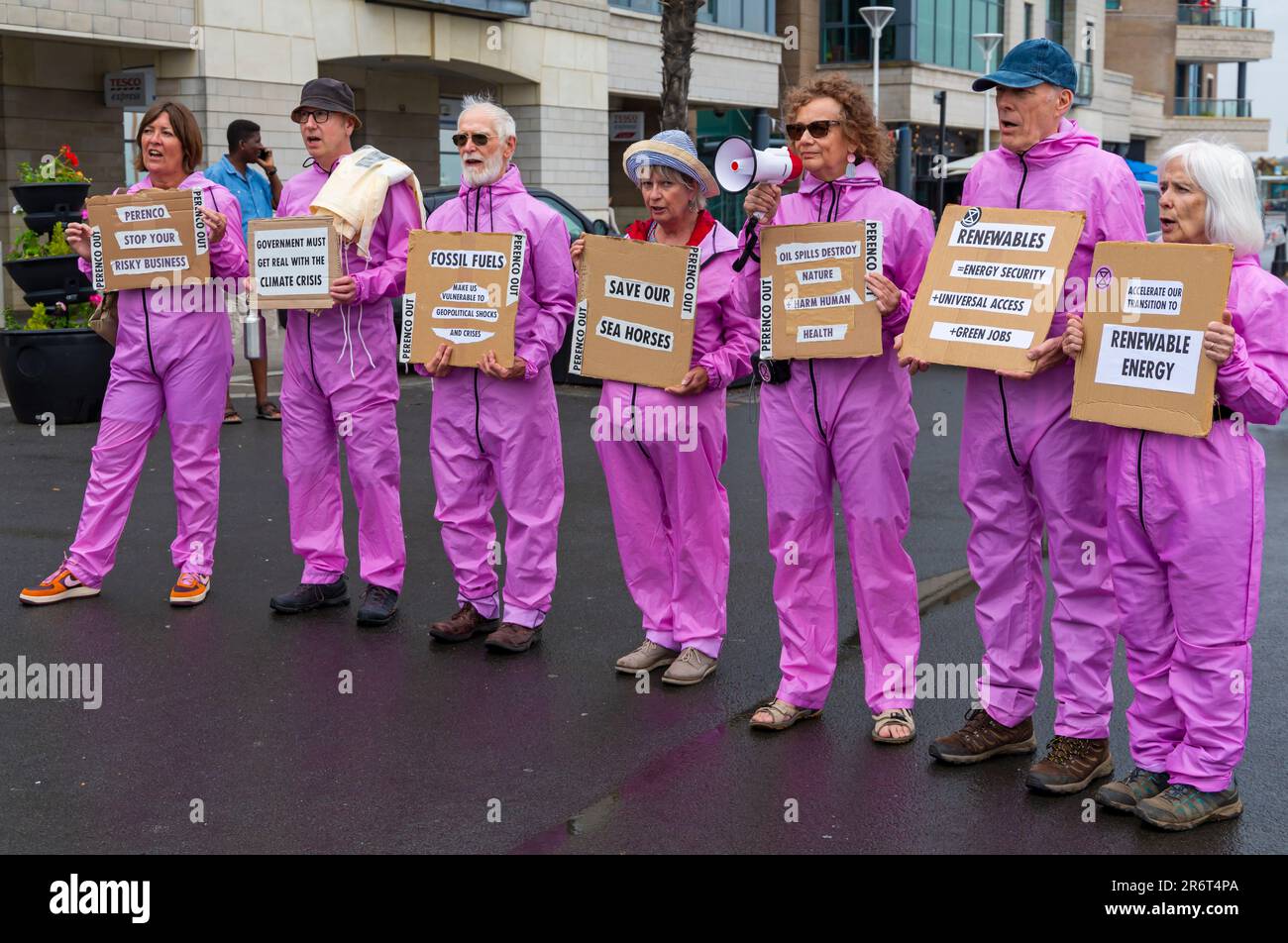 Poole, Dorset, UK. 11th June 2023. Extinction Rebellion XR and other