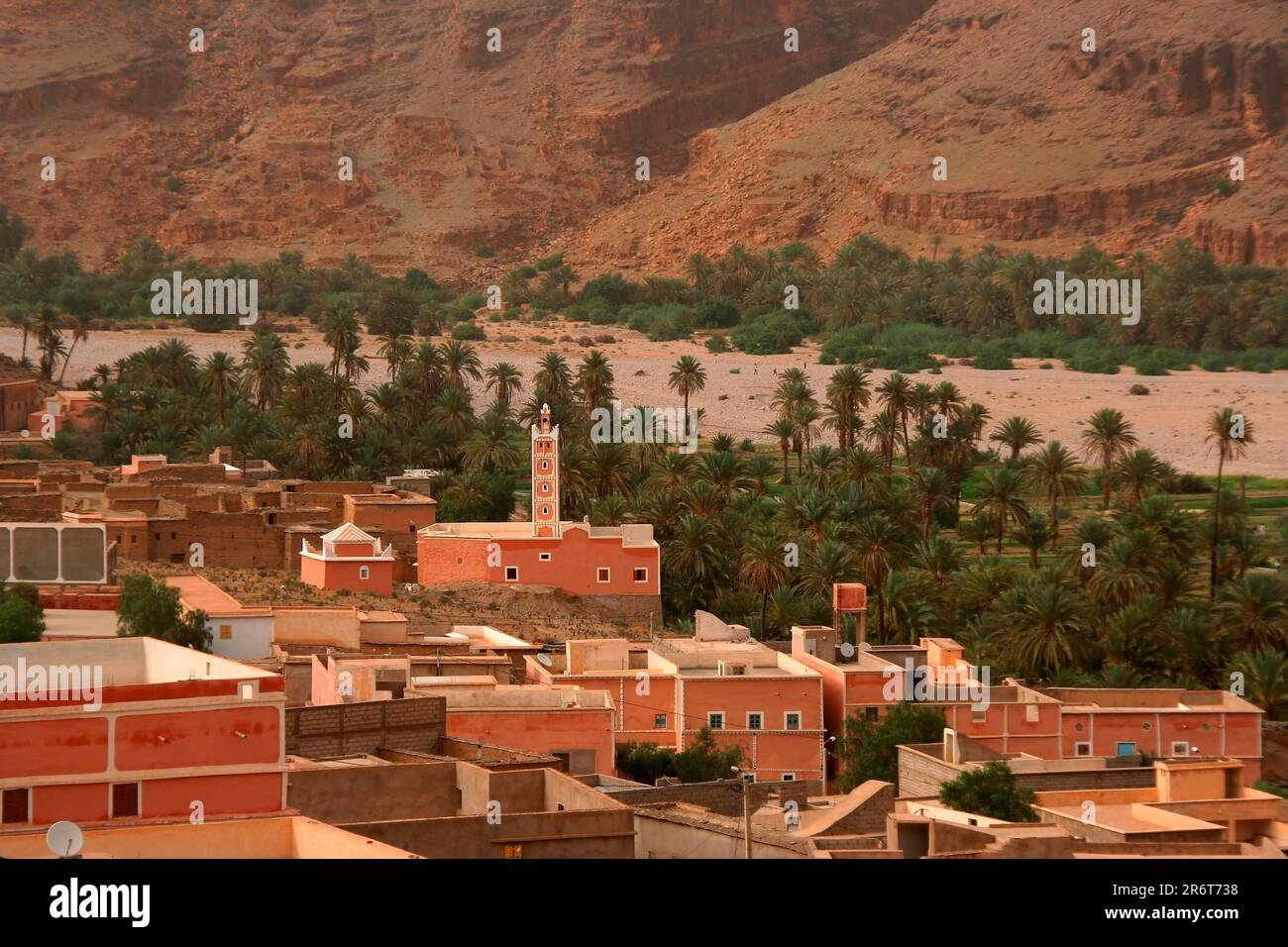 Mountain village in the Anti Atlas near Ait Herbil Morocco Stock Photo