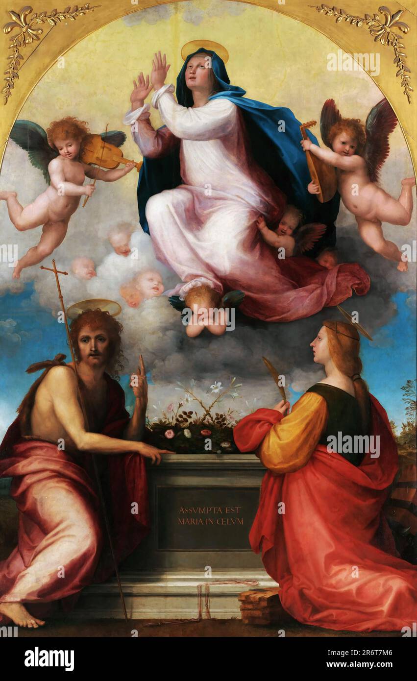 Assumption of the Virgin with Saint John the Baptist and Saint