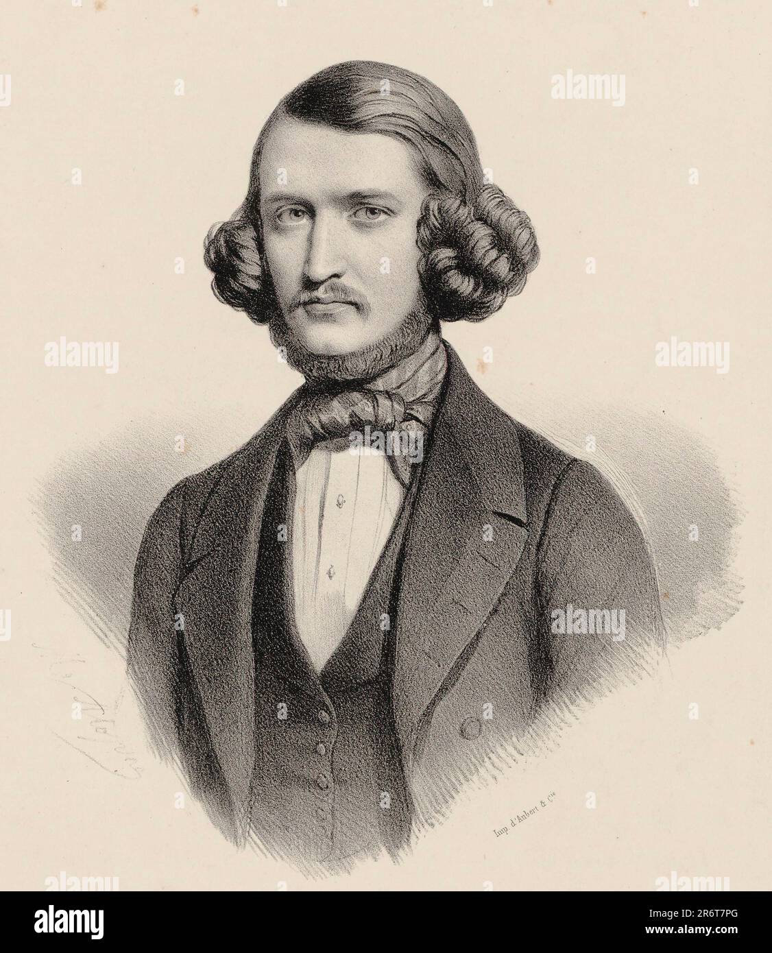 Portrait of the violinist Alexandre Joseph Artôt (18151845). Museum