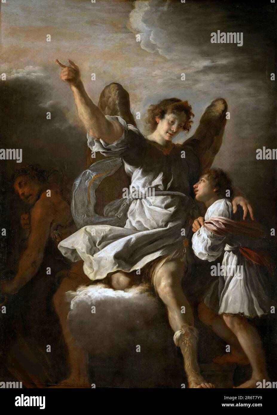 Guardian angel. Museum Musee du Louvre, Paris. Author DOMENICO FETTI