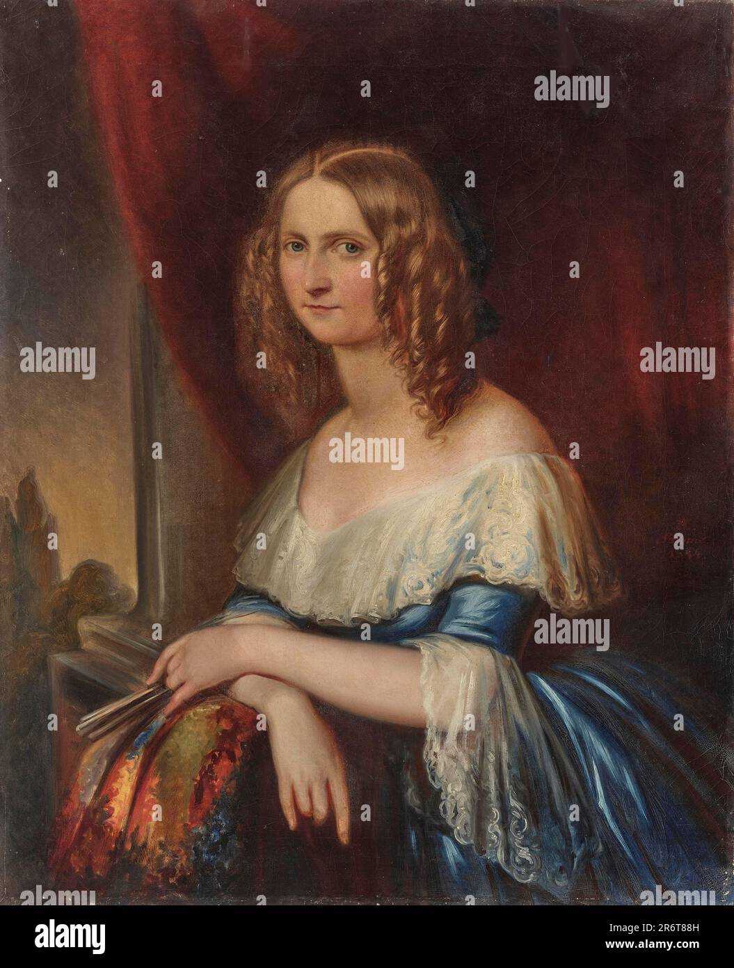 Duchess Helene of Württemberg (1807-1880), Princess of Hohenlohe-Langenburg. Museum: PRIVATE COLLECTION. Author: Anton Solomé. Stock Photo