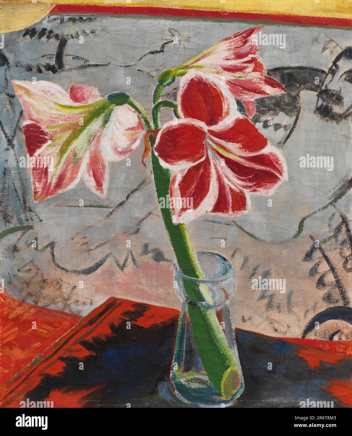Amaryllis. Museum: PRIVATE COLLECTION. Author: ERICH HECKEL. Stock Photo