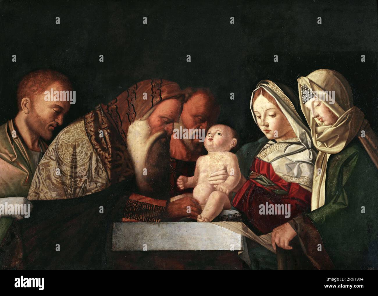 The Circumcision. Museum: Museo di Capodimonte, Naples. Author: GIOVANNI BELLINI. Stock Photo