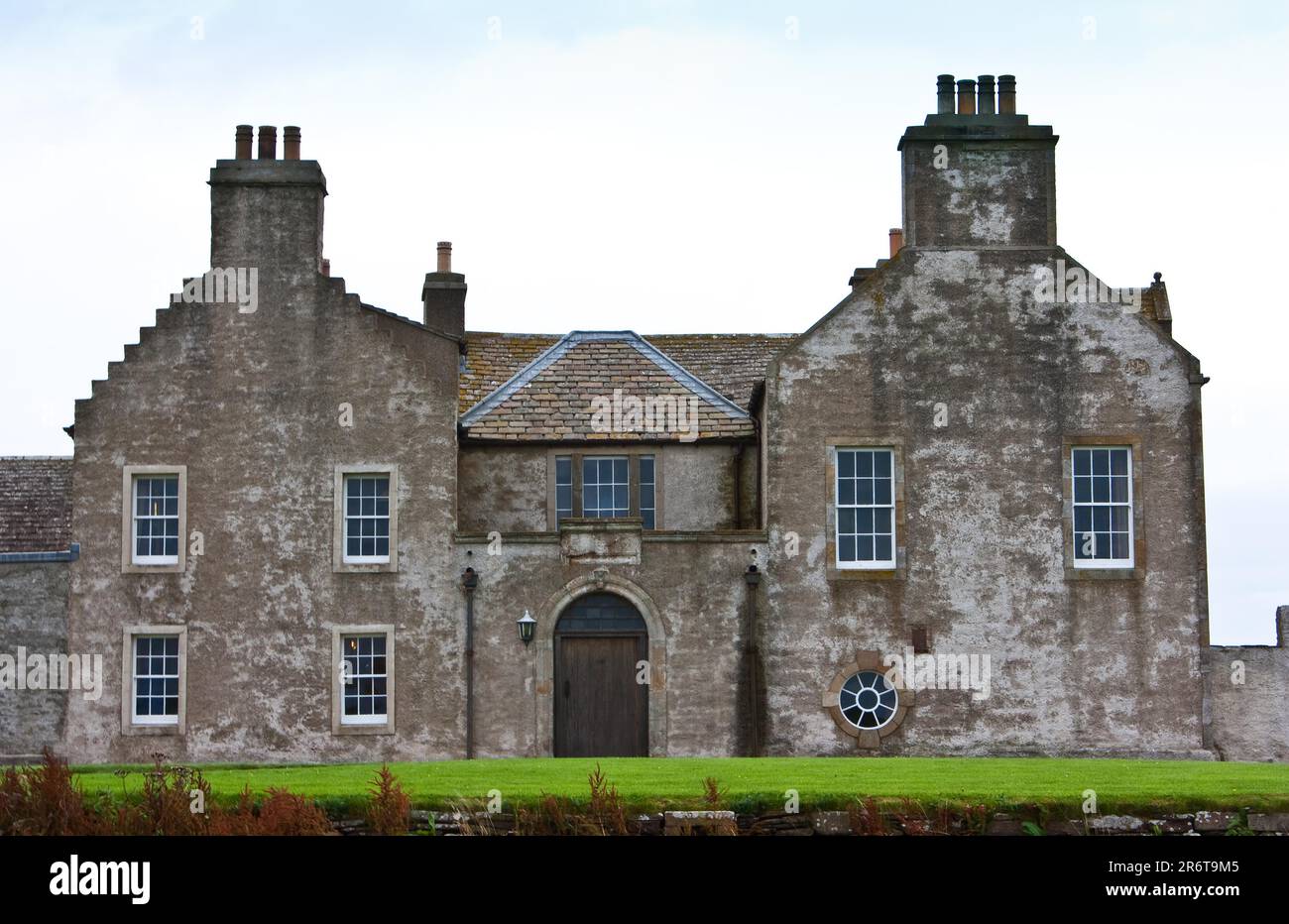 Traditional English mansion in Scotland, Shuterland, approximative 200 years old Stock Photo