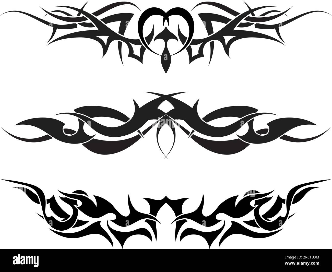 Patterns of tribal tattoo for design use Stock Vector Image & Art - Alamy