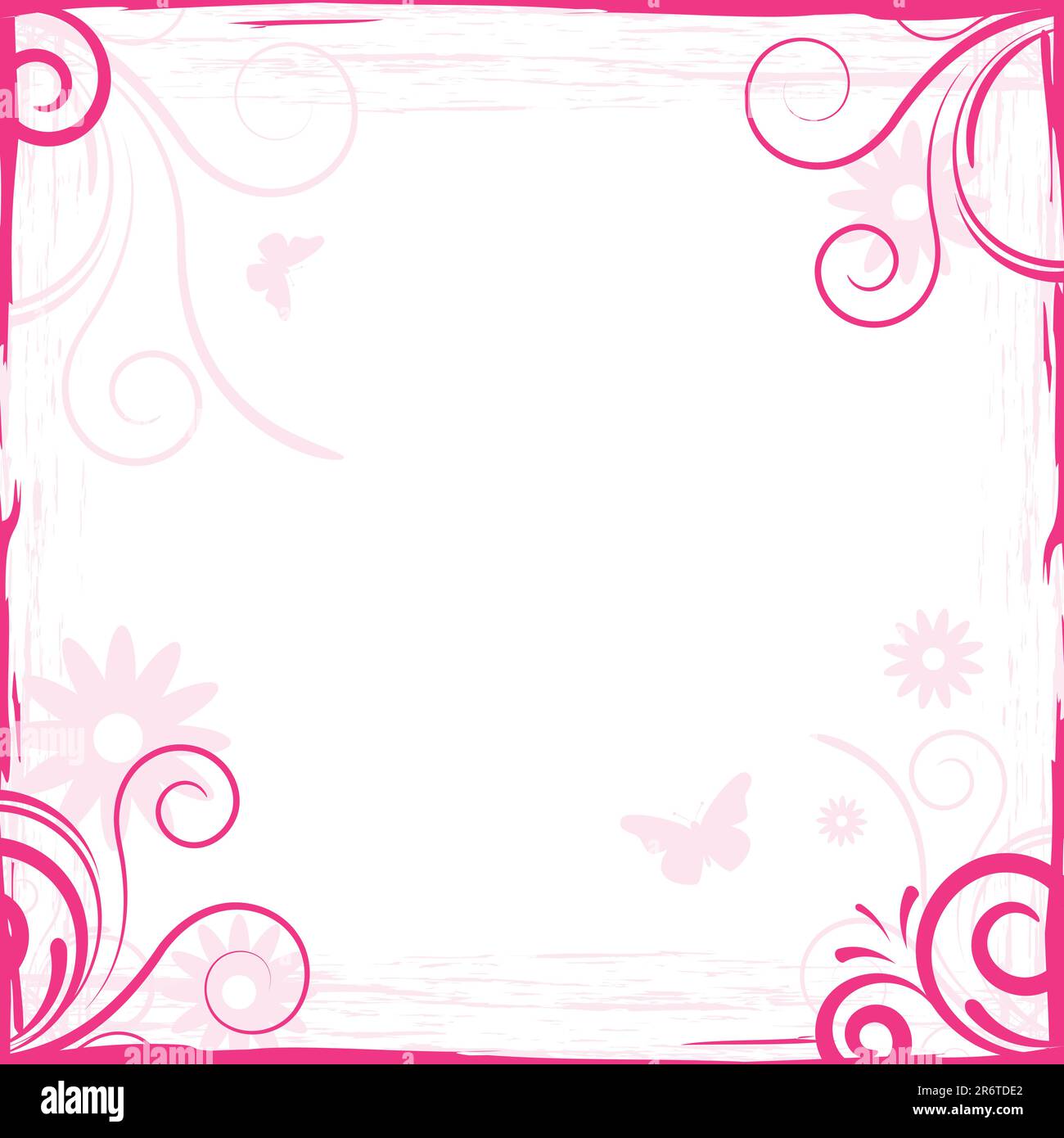 abstract pink floral background frame for design Stock Vector Image ...