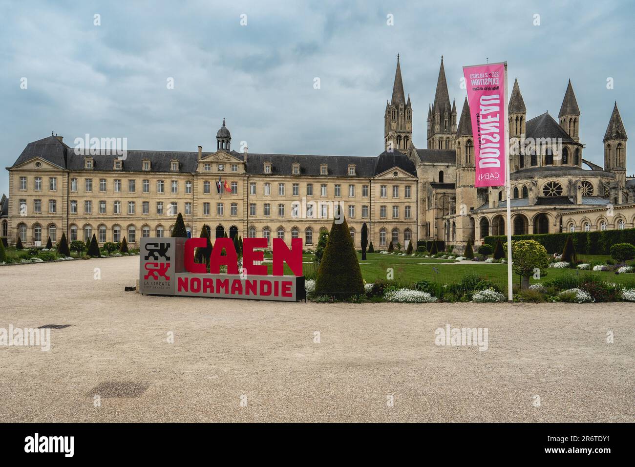 Esplanade  Jean-Marie Louvel, Caen Normandie France. May 22 2023. Stock Photo