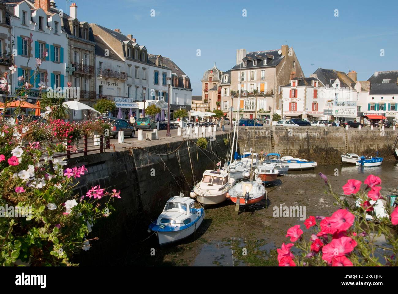 Port, Le Croisic, Loire Atlantique, Guerande Peninsula, Pays de la Loire, France, Low tide Stock Photo