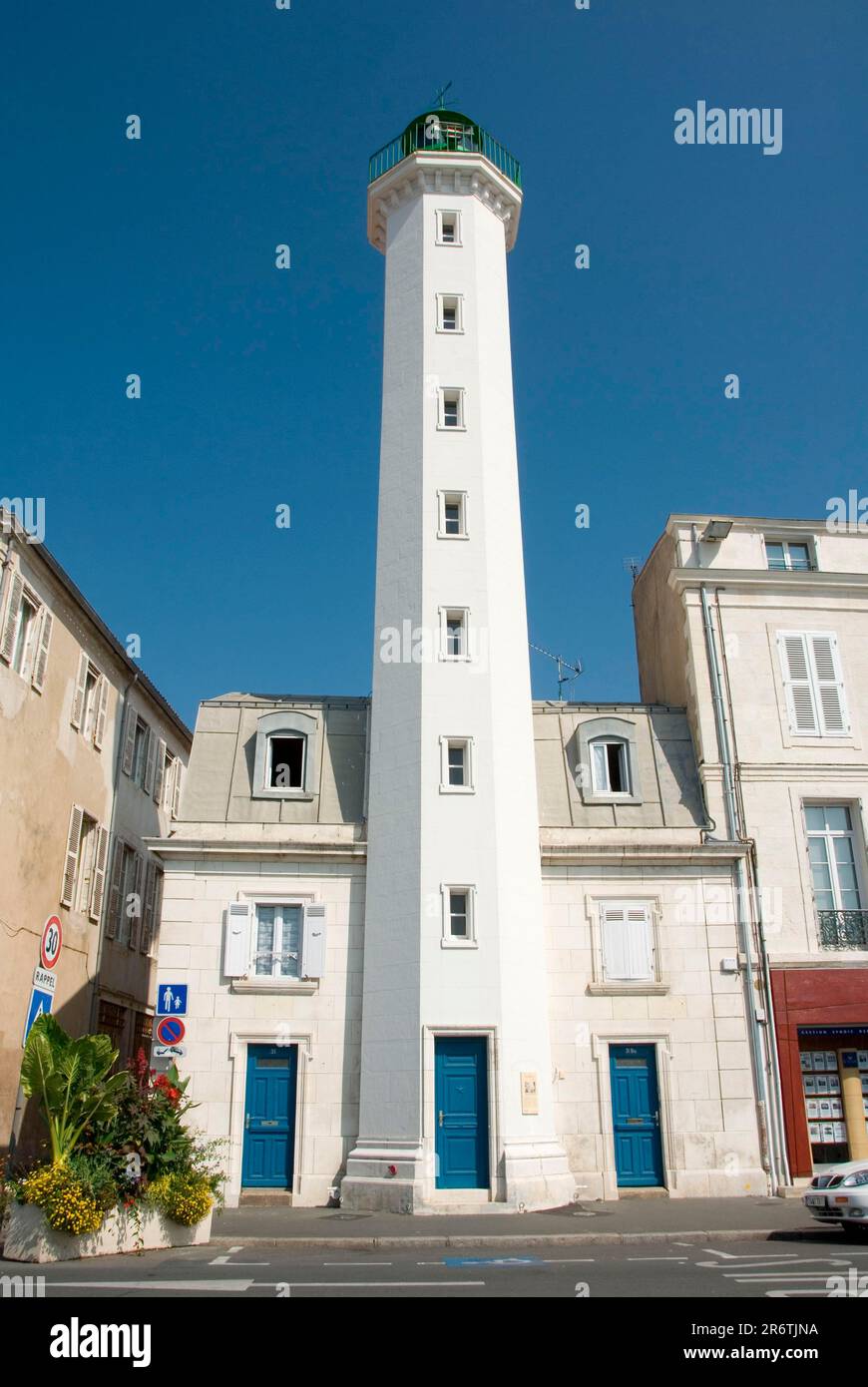 Lighthouse at the old port, La Rochelle, Charente-Maritime, Poitou-Vendee, France Stock Photo