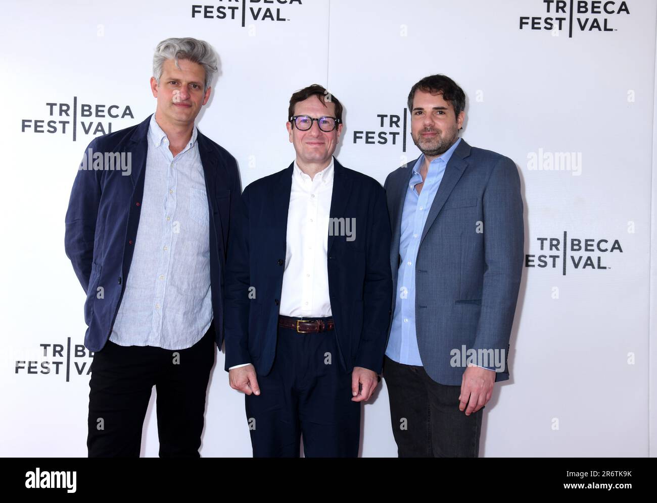 June 10, 2023, New York, New York, USA: Luke Meyer, Keith Newton and Tom Davis attend the 2023 Tribeca Film Festival: 'The Fourth Wall' World Premiere at Village East by Angelika in New York. (Credit Image: © Photo Image Press via ZUMA Press Wire) EDITORIAL USAGE ONLY! Not for Commercial USAGE! Stock Photo