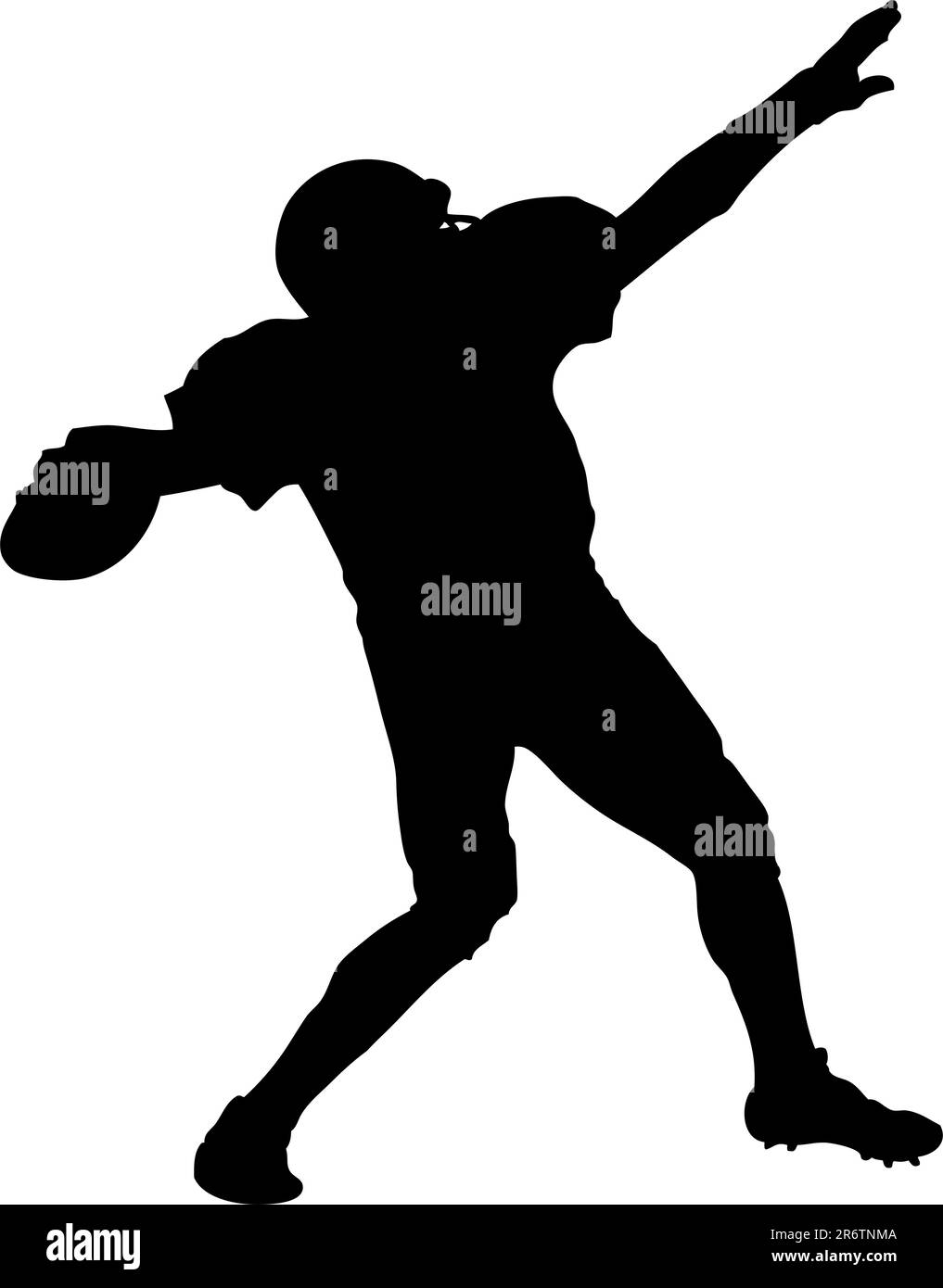 american football player throwing a ball Stock Vector Image & Art Alamy