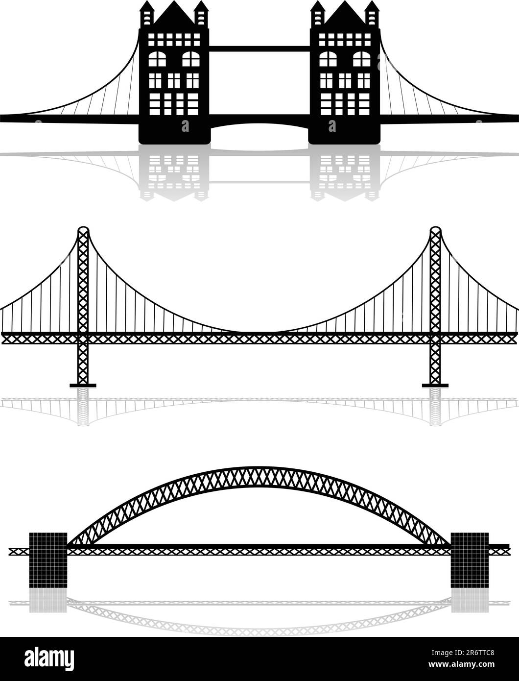 bridge vector illustration Stock Vector