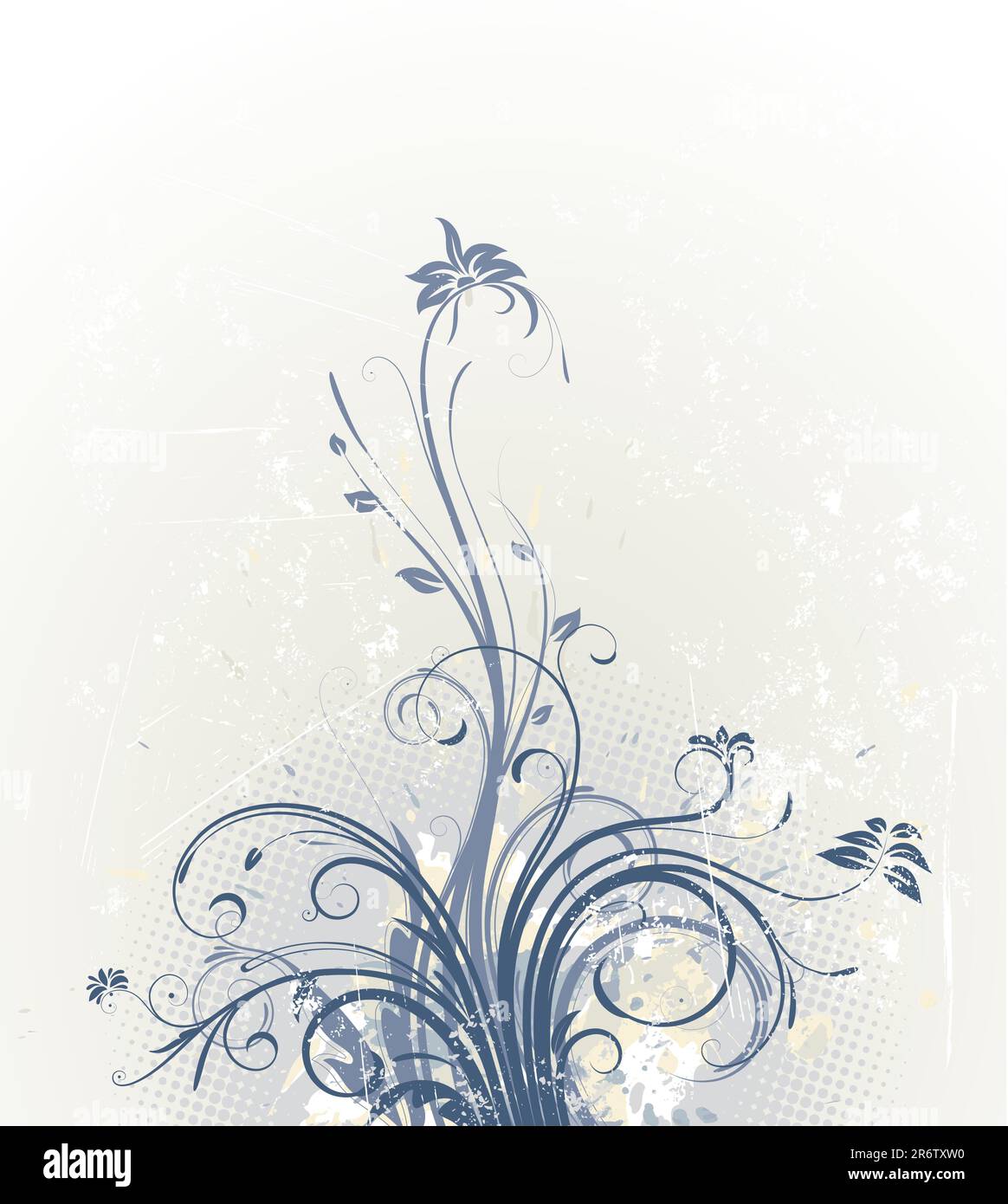 Vector illustration of Grunge Floral Background Stock Vector Image ...