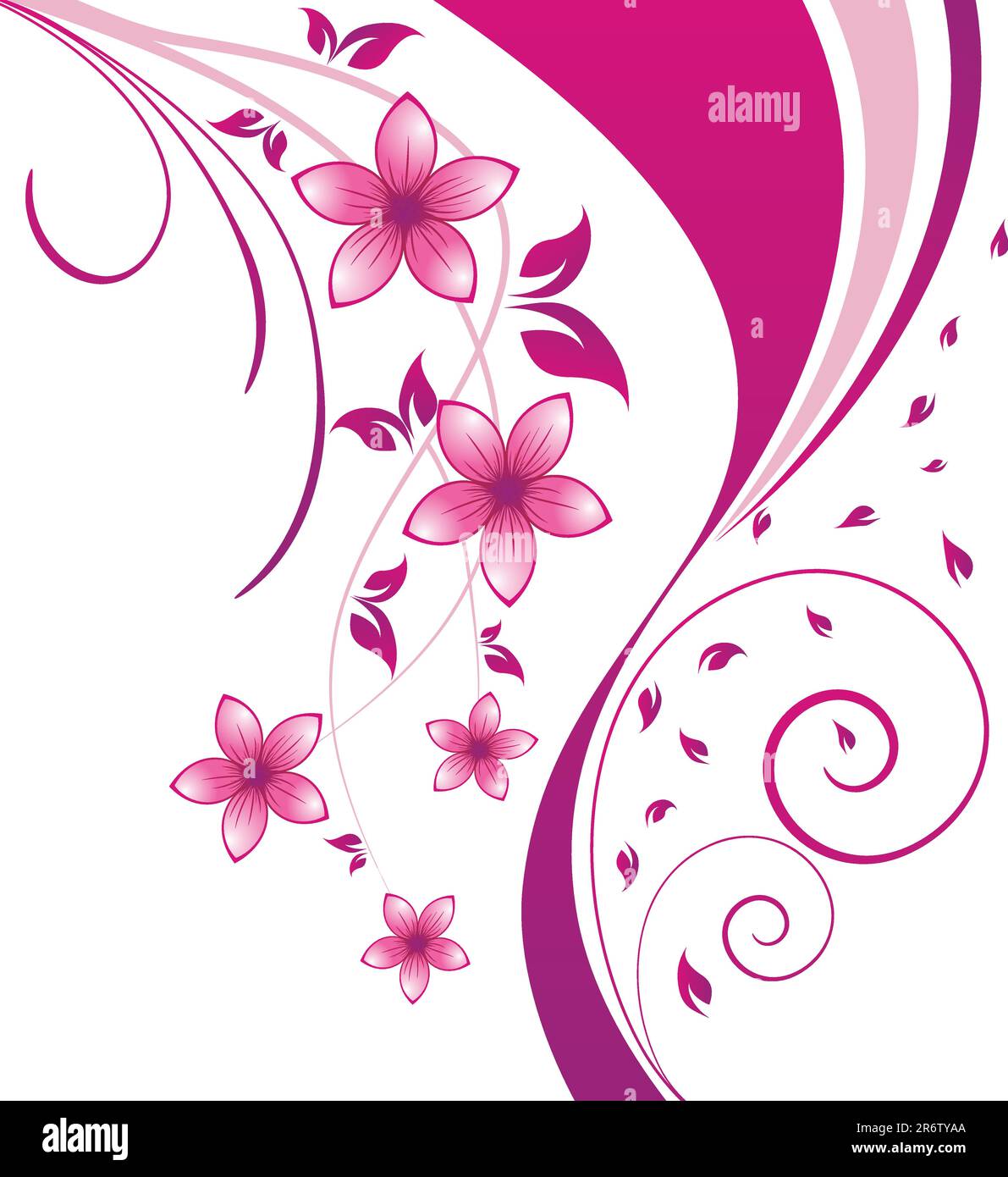 Floral background for design use. Vector illustration Stock Vector ...