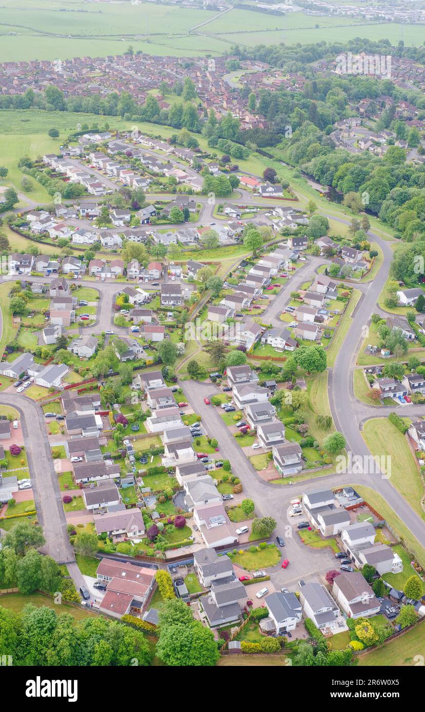 New housing development building houses for increased demand in rural