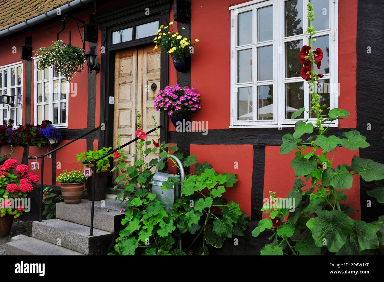 House, Aakirkeby, Bornholm, Denmark Stock Photo
