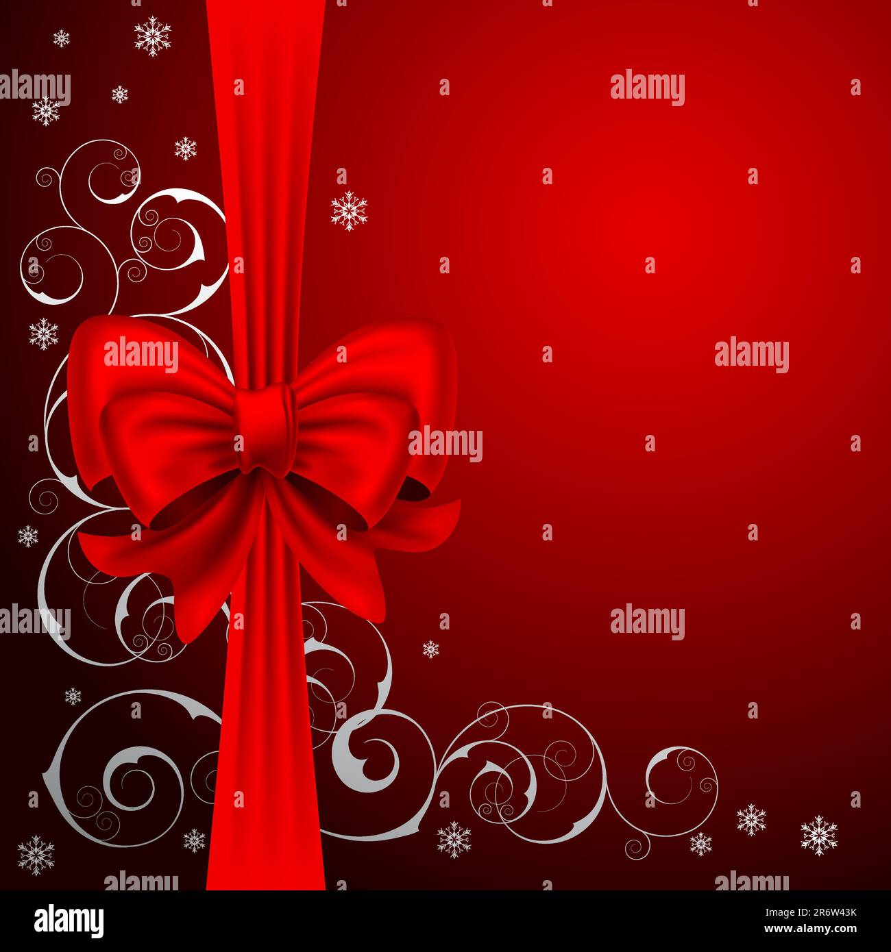 Christmas background with  bow Stock Vector