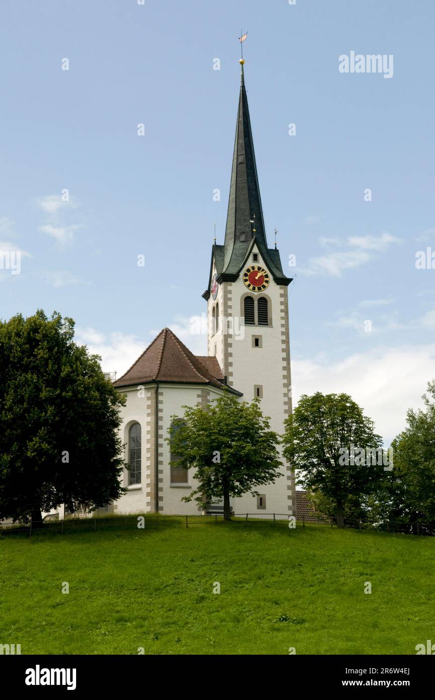Parish church, Stein AR, Canton Appenzell Ausserrhoden, Switzerland Stock Photo
