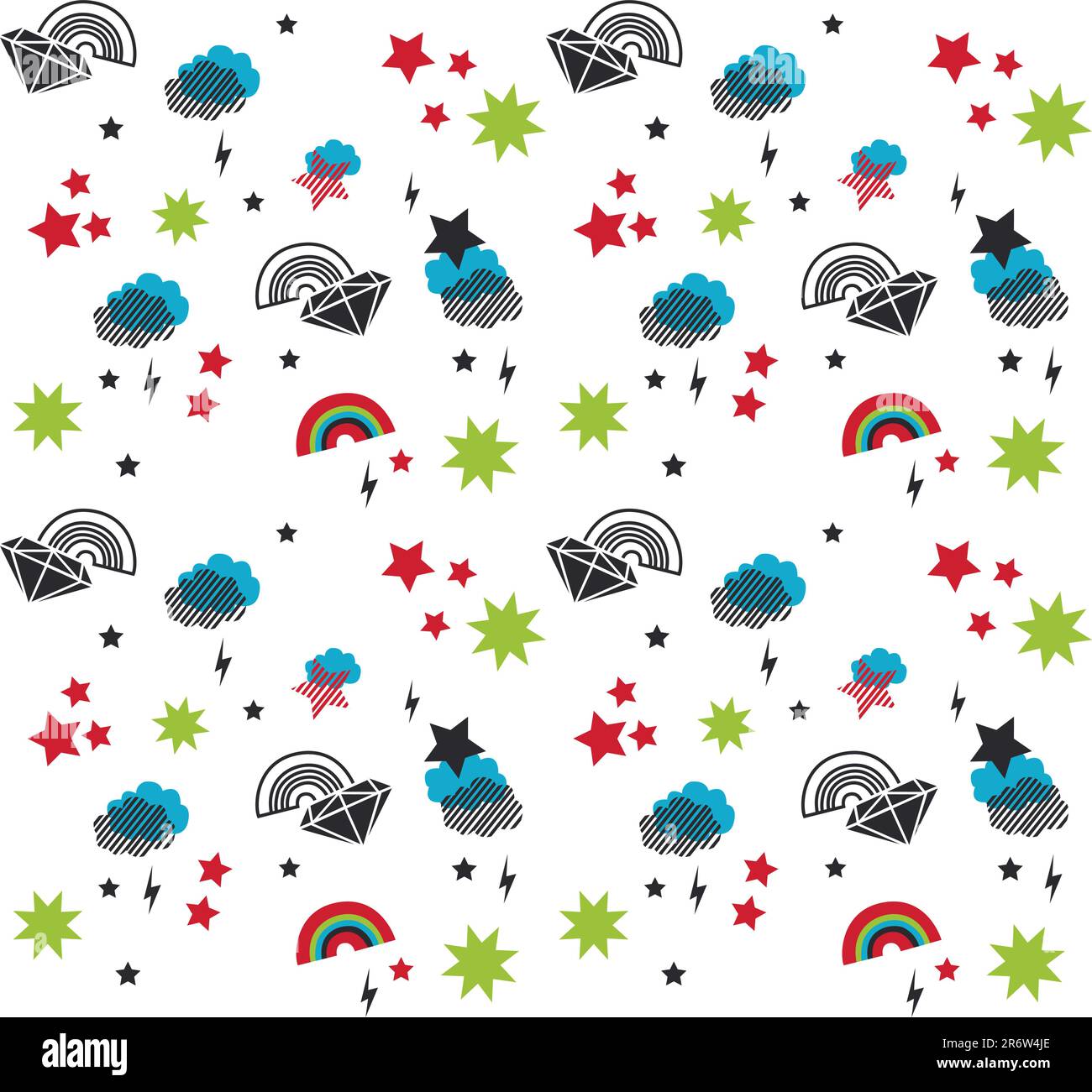 baby vector seamless pattern Stock Vector
