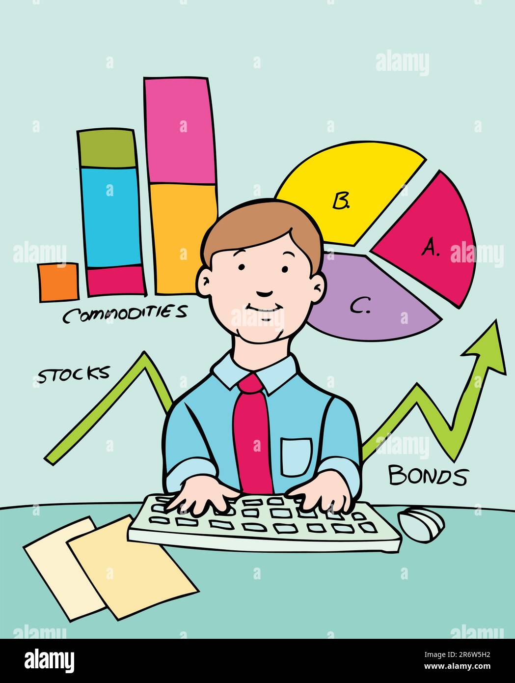 Banker boardroom stock vector images alamy
