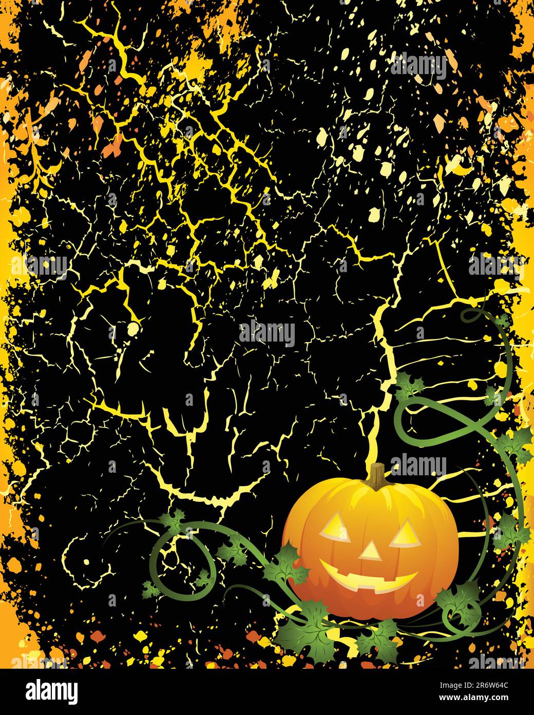 Halloween vector illustration scene, with moon, bat and tree Stock ...