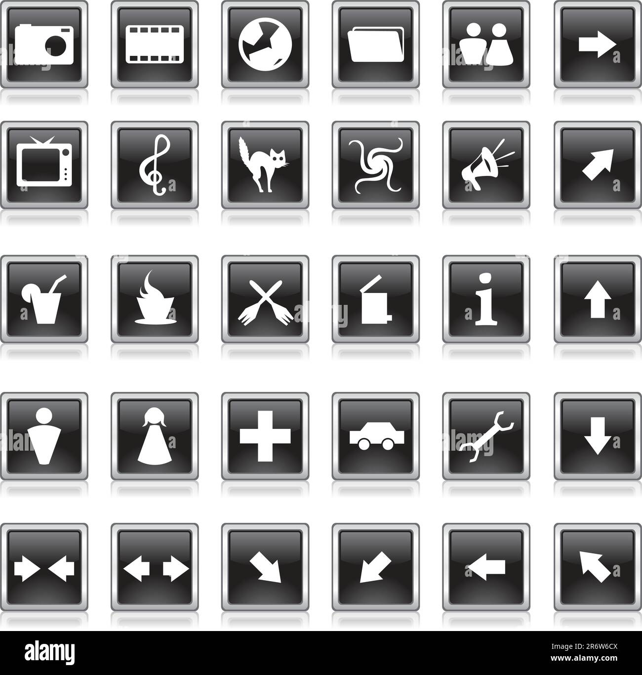 Nice vector illustration of vector icons mix Stock Vector Image & Art ...