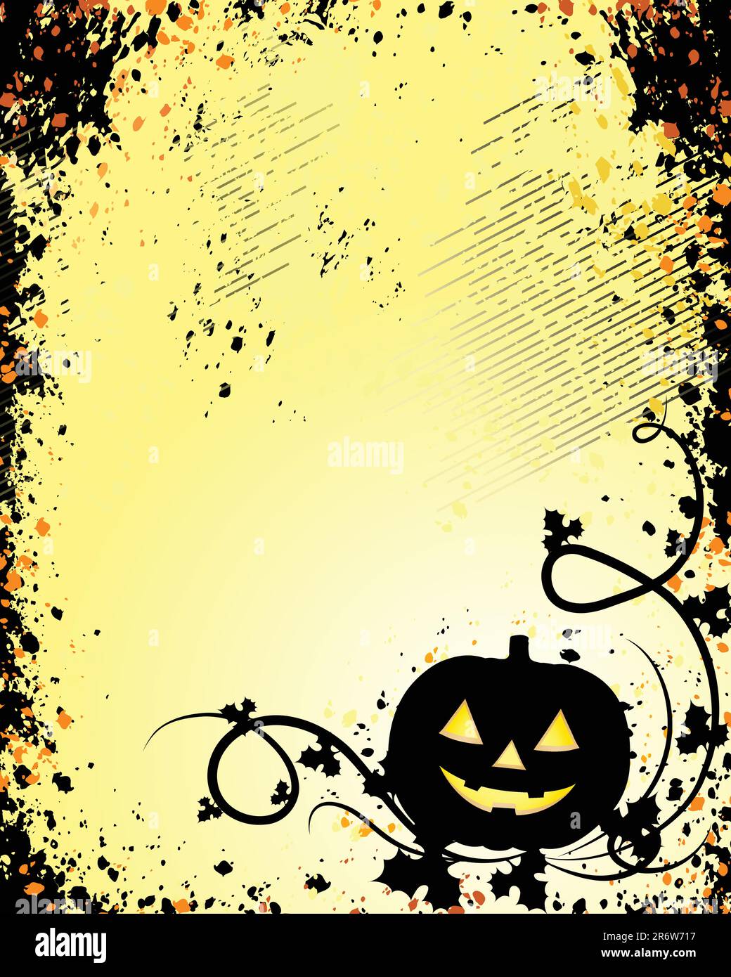 Halloween vector illustration scene, with moon, bat and tree. Stock Vector