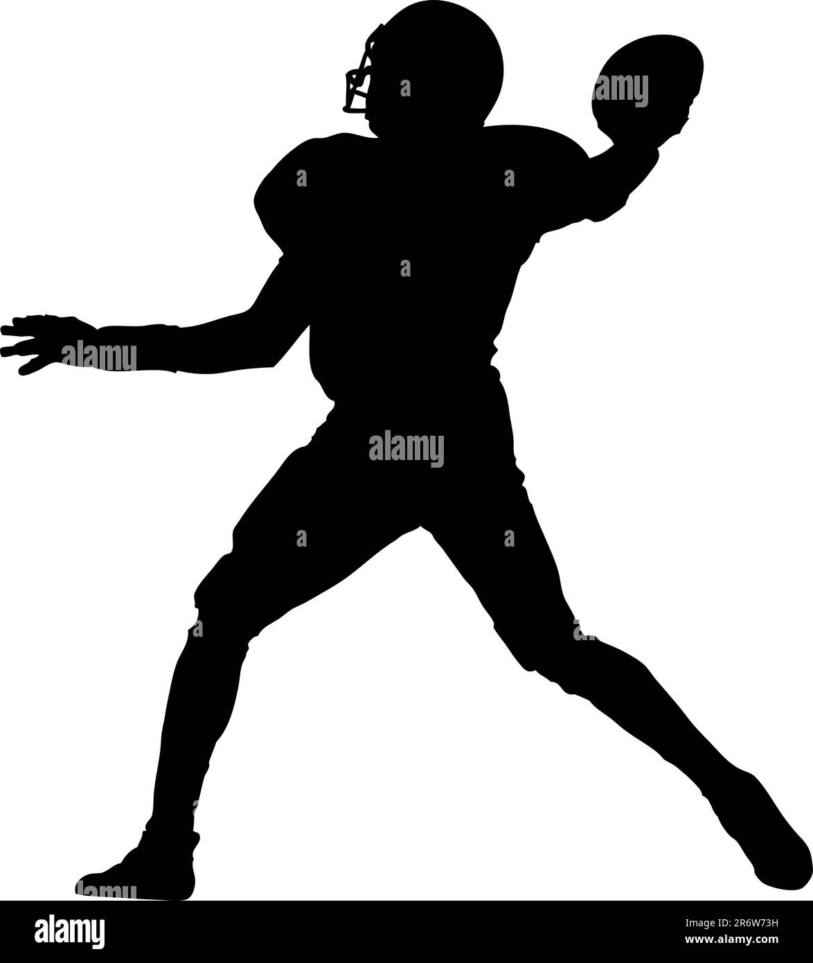 american football player throwing the ball Stock Vector Image & Art Alamy