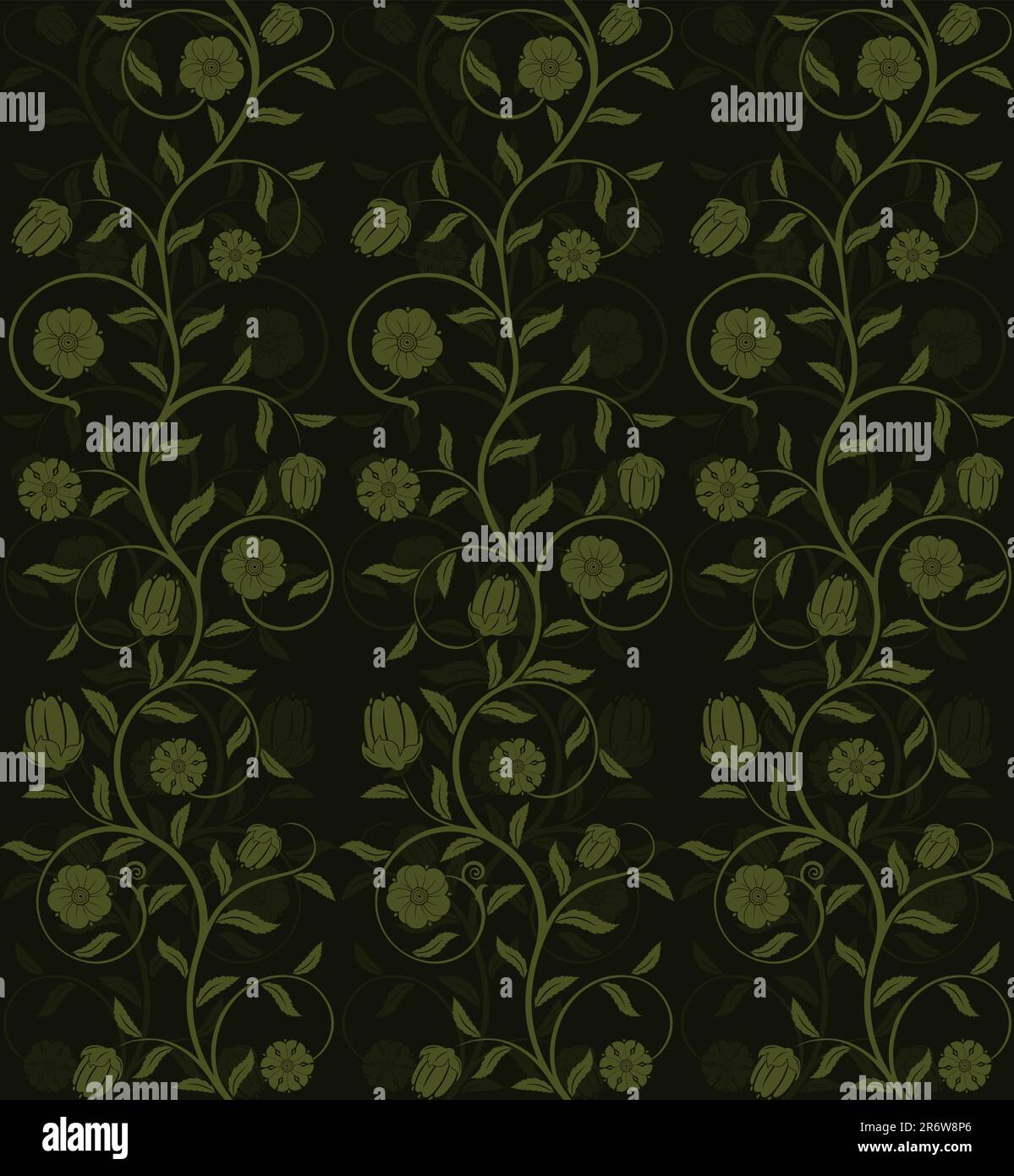Seamless floral texture. Vector Stock Vector Image & Art - Alamy