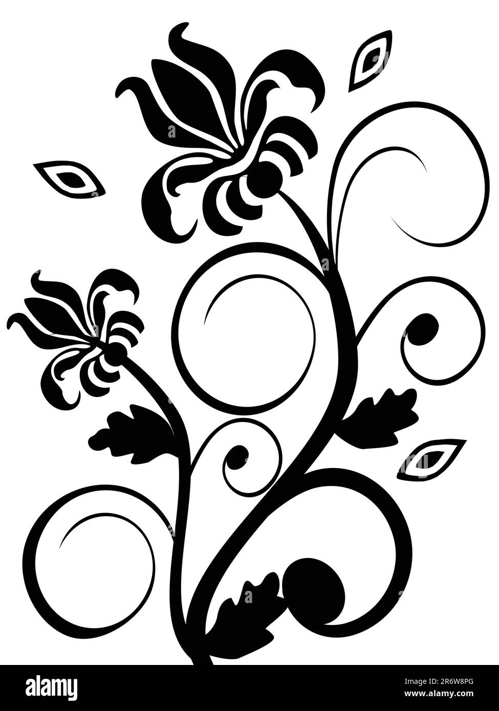vector illustration of a floral background Stock Vector