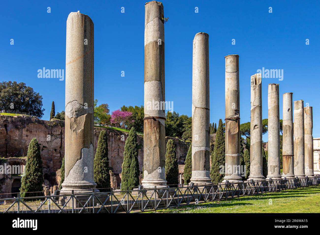 Columns of The Temple Of Venus And Rome on the Velian Hill in The Roman