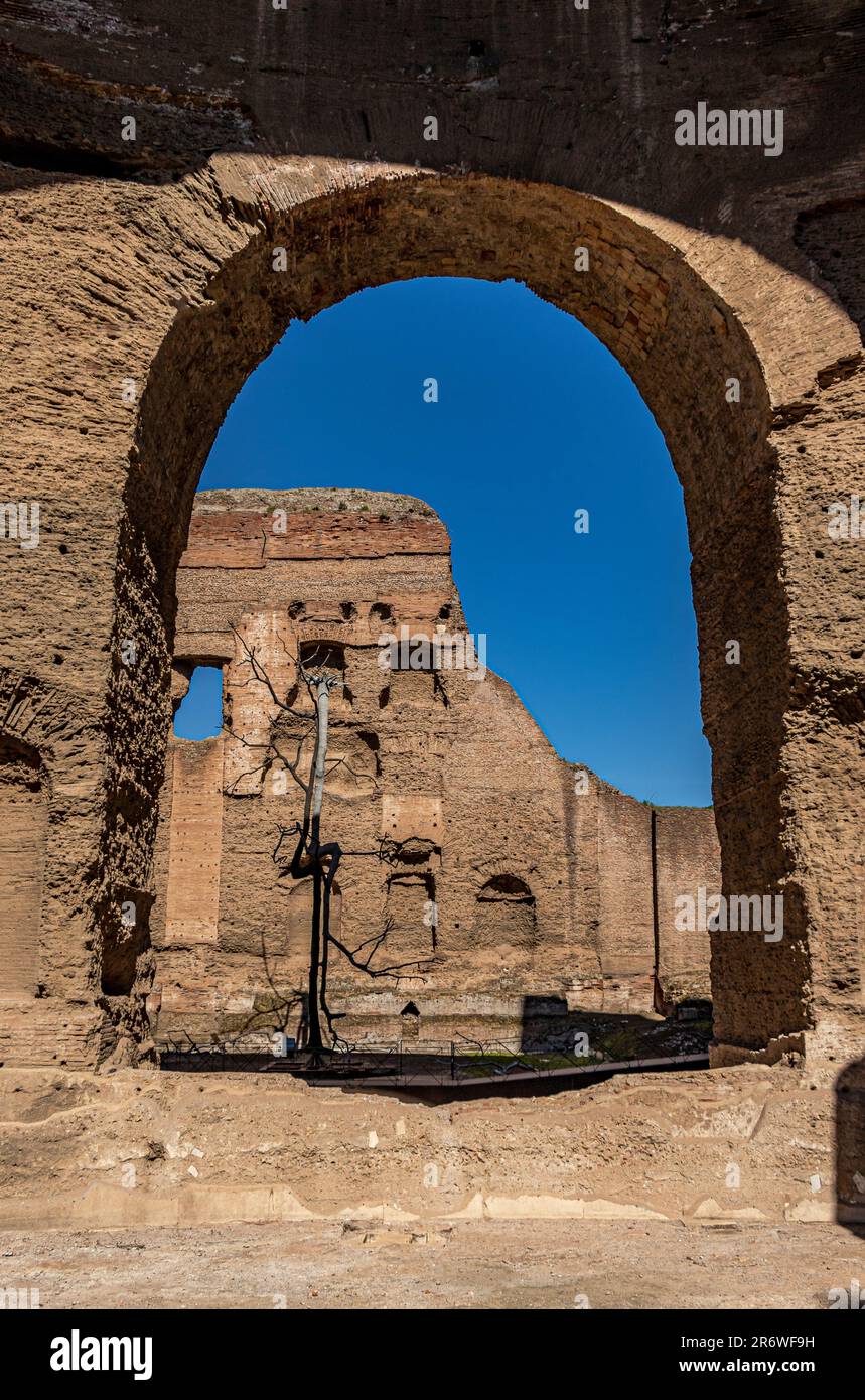 Ruins of The Baths Of Caracalla ,or Terme di Caracalla. The baths were