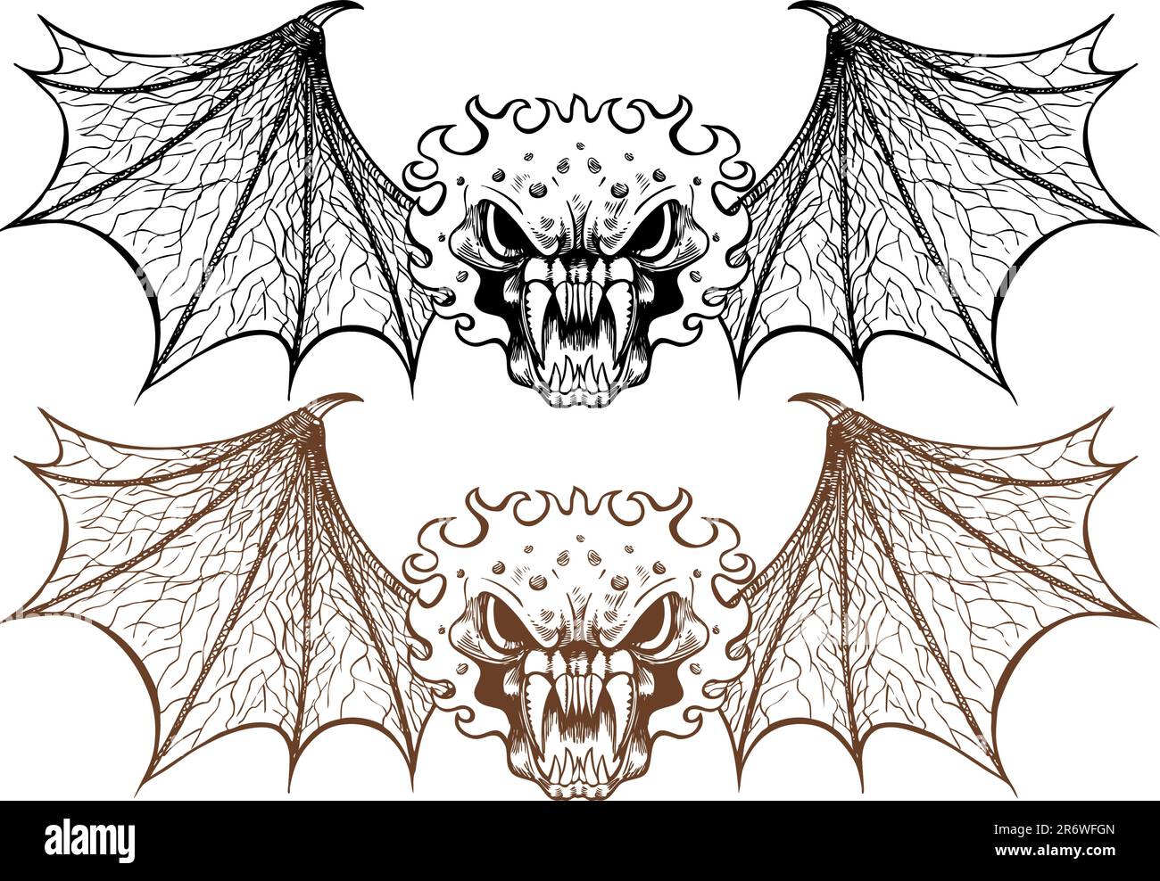 bat wing drawings