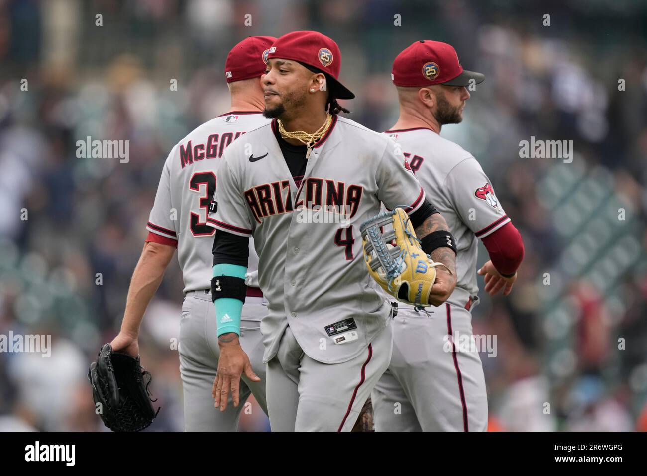 Arizona Diamondbacks' Ketel Marte plays during a baseball game, Sunday,  June 11, 2023, in Detroit. (AP Photo/Carlos Osorio Stock Photo - Alamy