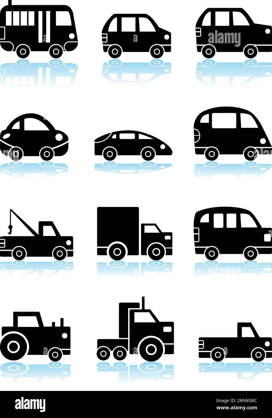 White vehicle vehicles Stock Vector Images - Alamy