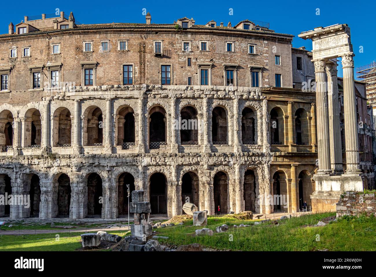 Teatro di Marcello,Theatre of Marcellus, an ancient open-air theatre in Rome, Italy Stock Photo