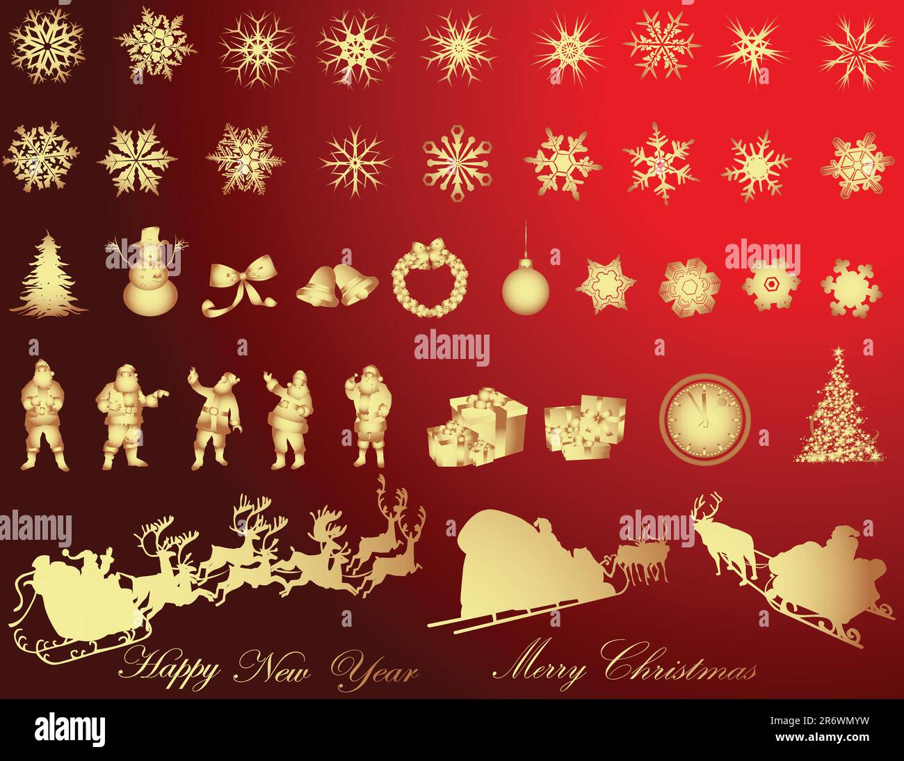 Merry Christmas illustrations Stock Vector Image & Art Alamy