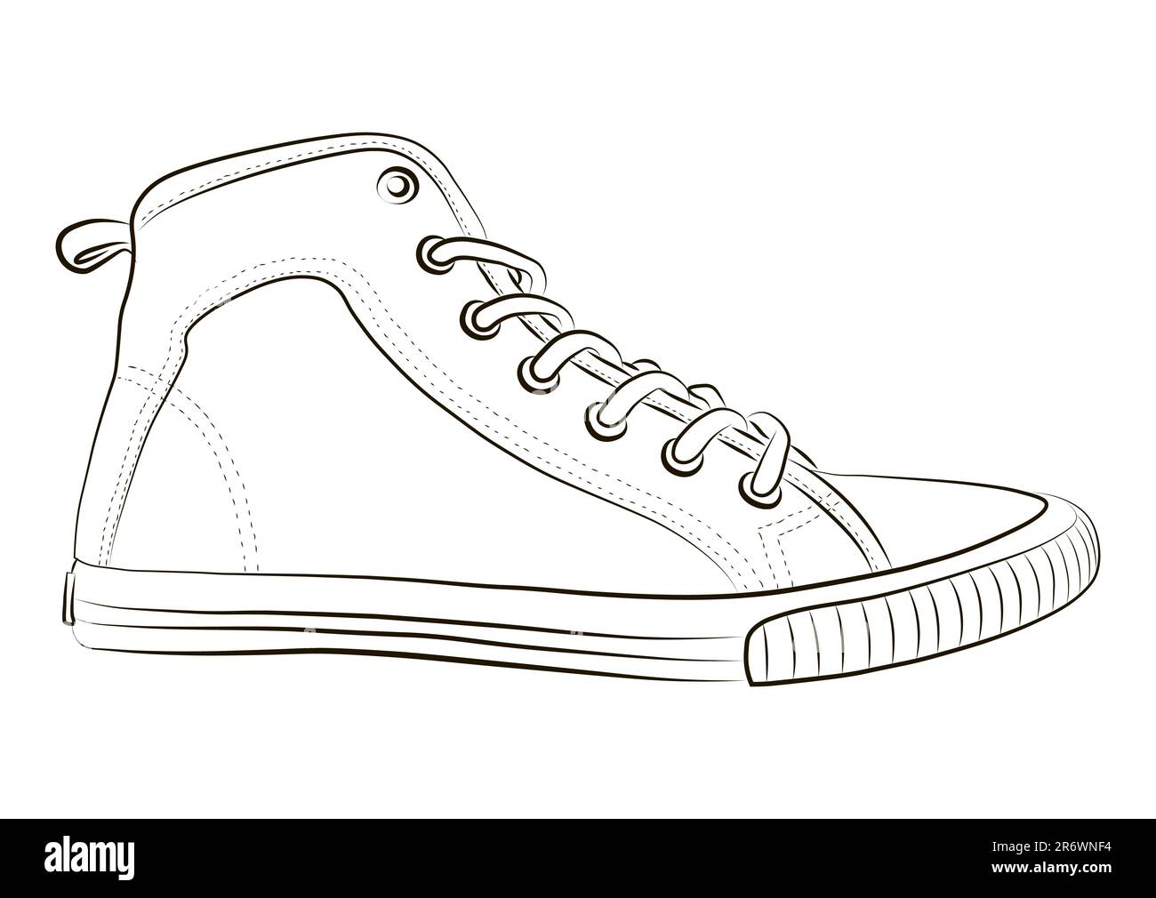 Running Shoes Outline Icon Illustration on White Background 5622869 Vector  Art at Vecteezy