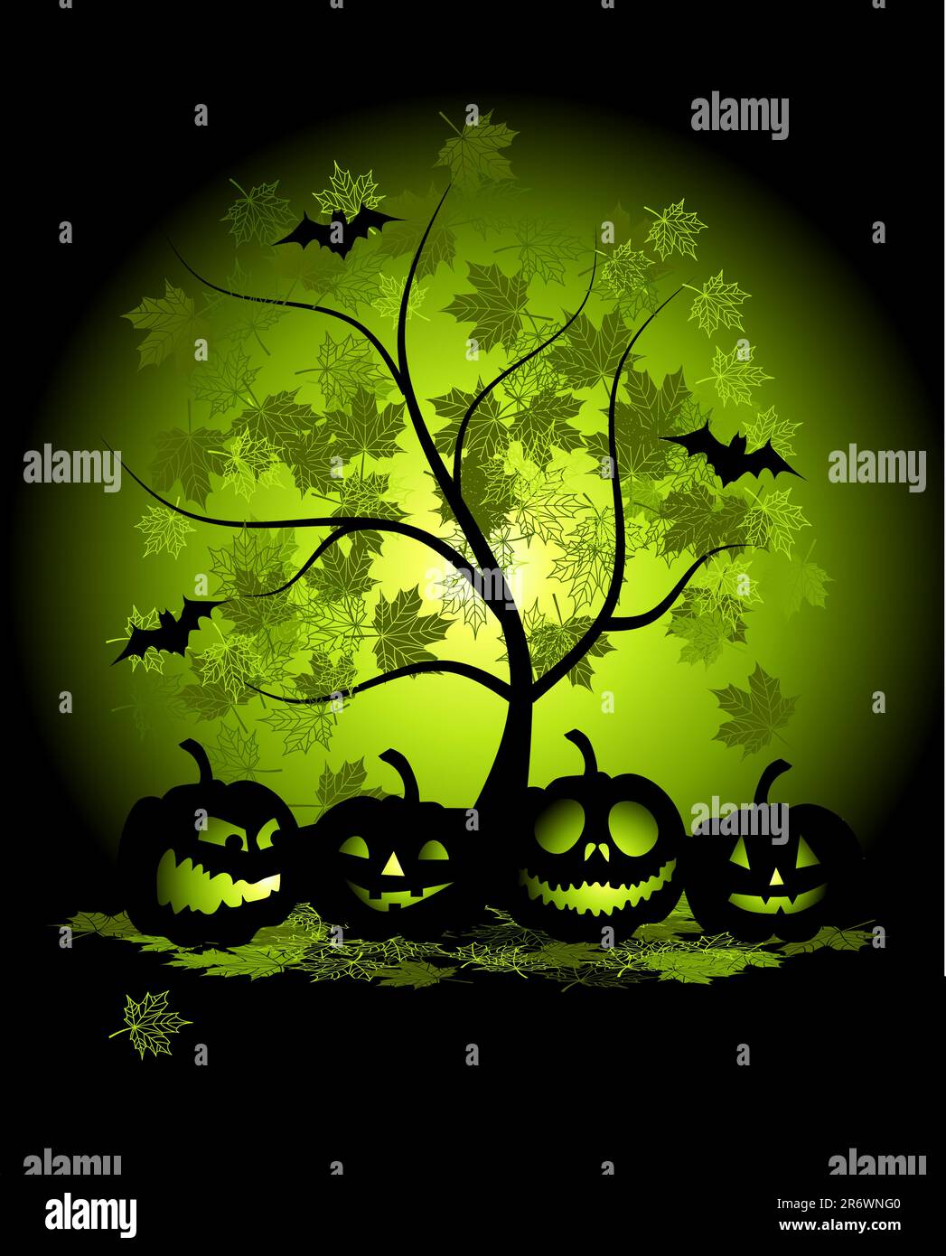 Halloween pumpkins illustration Stock Vector Image & Art - Alamy