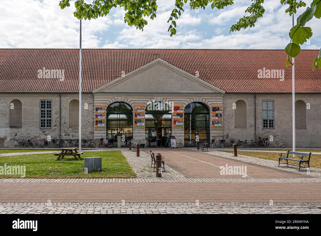 Gjethuset is an active music and cultural center in Frederiksværk, Denmark, May 24, 2023 Stock Photo